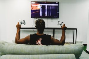 man controls all video games